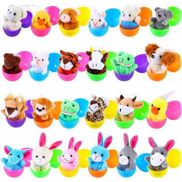 24PCS Filled Easter Eggs Basket Stuffers